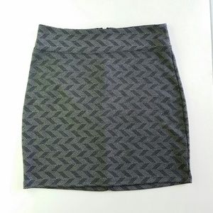 BDG Black Printed Mini Skirt Sz M
